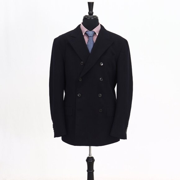 Ralph Lauren POLO by Ralph Lauren peacoat, men's size M cotton navy blue type Vintage Second Hand